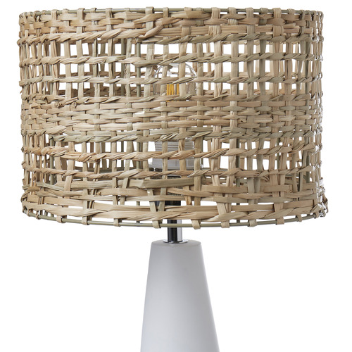 Large seagrass outlet table lamp